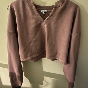 Super comfortable pink cropped pajama set